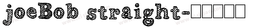 joeBob straight字体转换